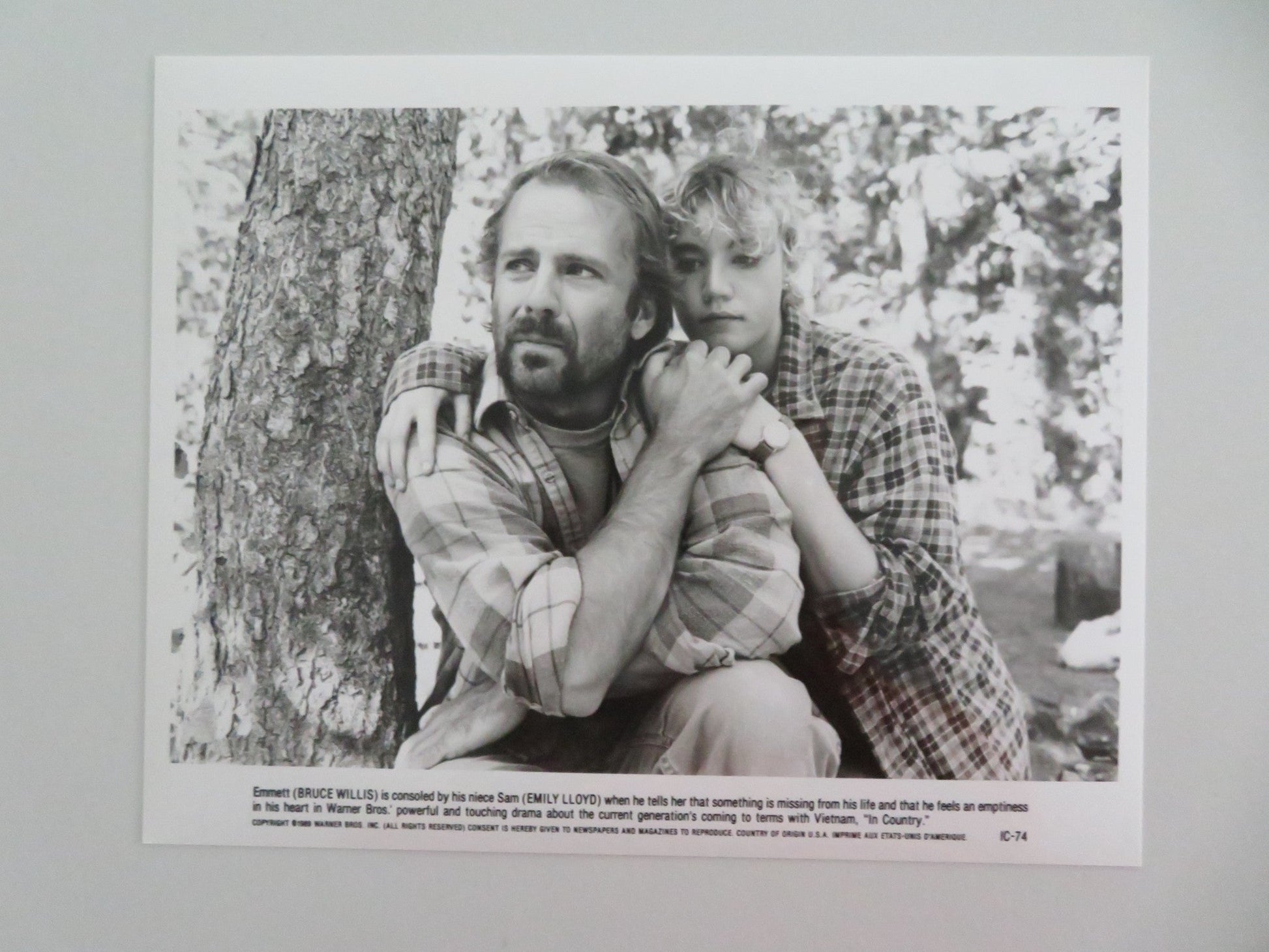 IN COUNTRY MOVIE STILL PHOTO LOT OF 7 BRUCE WILLIS EMILY LLOYD 1989 - Rendezvous Cinema