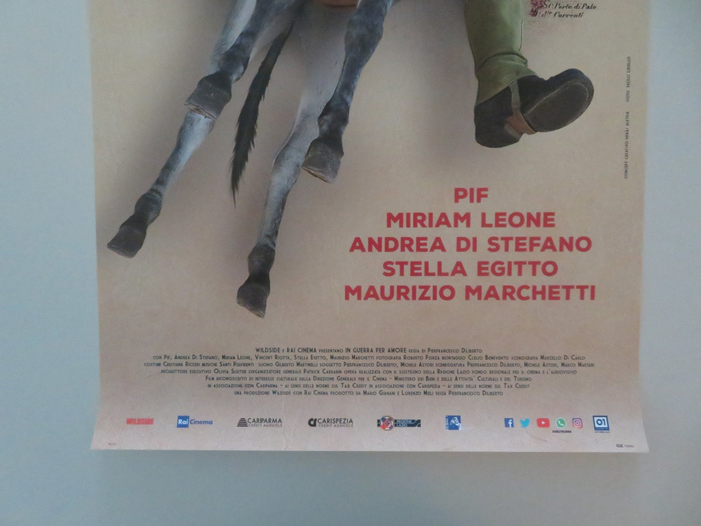 IN GUERRA PER AMORE ITALIAN LOCANDINA POSTER PIF MIRIAM LEONE 2016 Movie posters