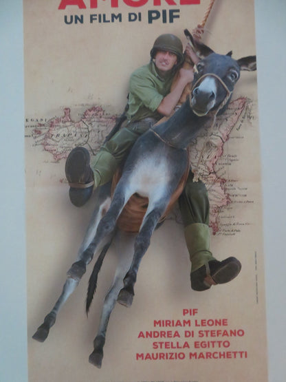 IN GUERRA PER AMORE ITALIAN LOCANDINA POSTER PIF MIRIAM LEONE 2016 Movie posters