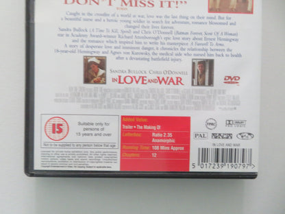 In Love and War (DVD) Sandra Bullock Chris O'Donnell 1996 Region 2 Movie posters