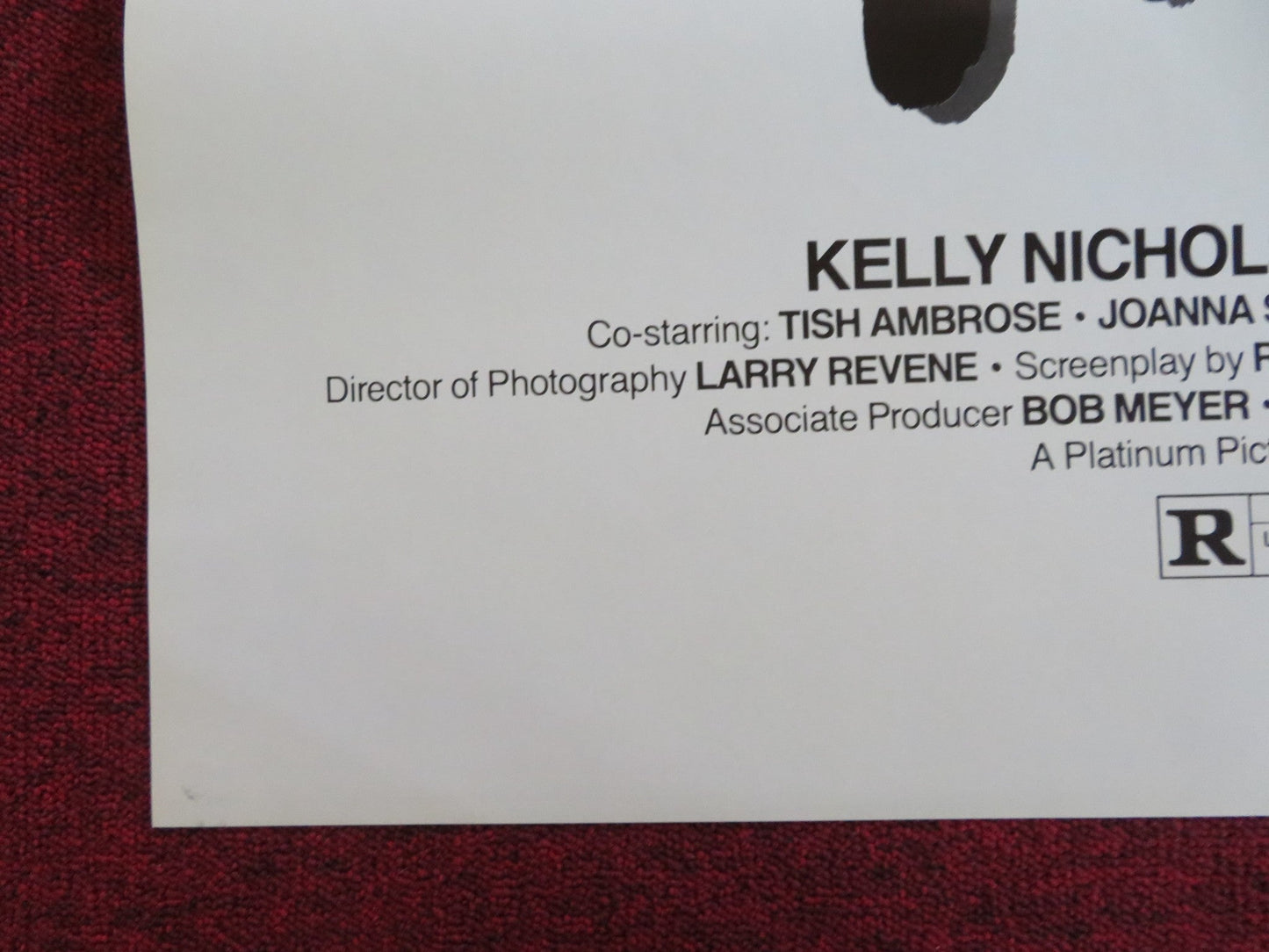 IN LOVE US TRI FOLDED ONE SHEET ROLLED POSTER KELLY NICHOLS JERRY BUTLER 1983 Rendezvous Cinema Movie posters