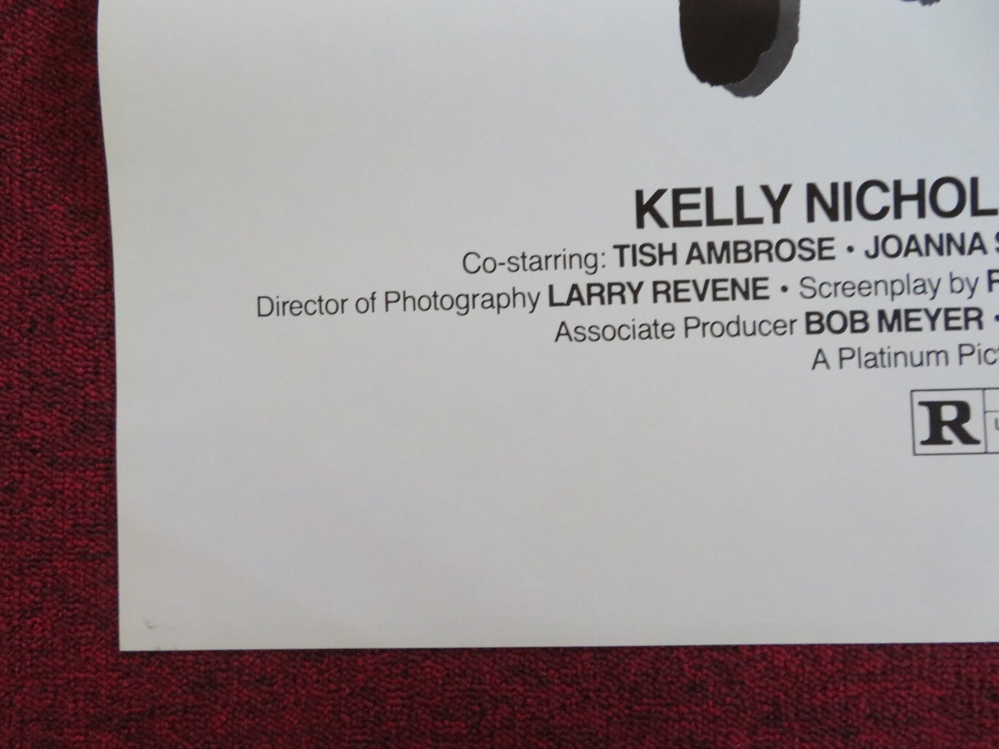 IN LOVE US TRI FOLDED ONE SHEET ROLLED POSTER KELLY NICHOLS JERRY BUTLER 1983 Rendezvous Cinema Movie posters