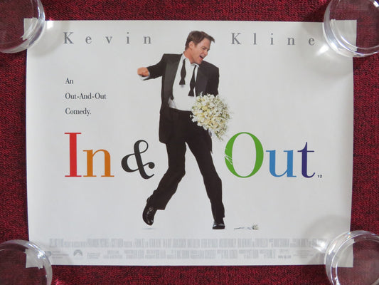 IN & OUT UK MINI QUAD POSTER KEVIN KLINE JOAN CUSACK 1997 Rendezvous Cinema Movie posters