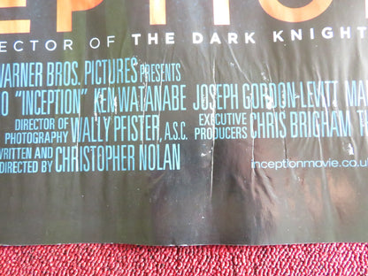 INCEPTION UK QUAD ROLLED POSTER LEONARDO DICAPRIO JOSEPH GORDON - LEVITT 2010 Rendezvous Cinema Movie posters