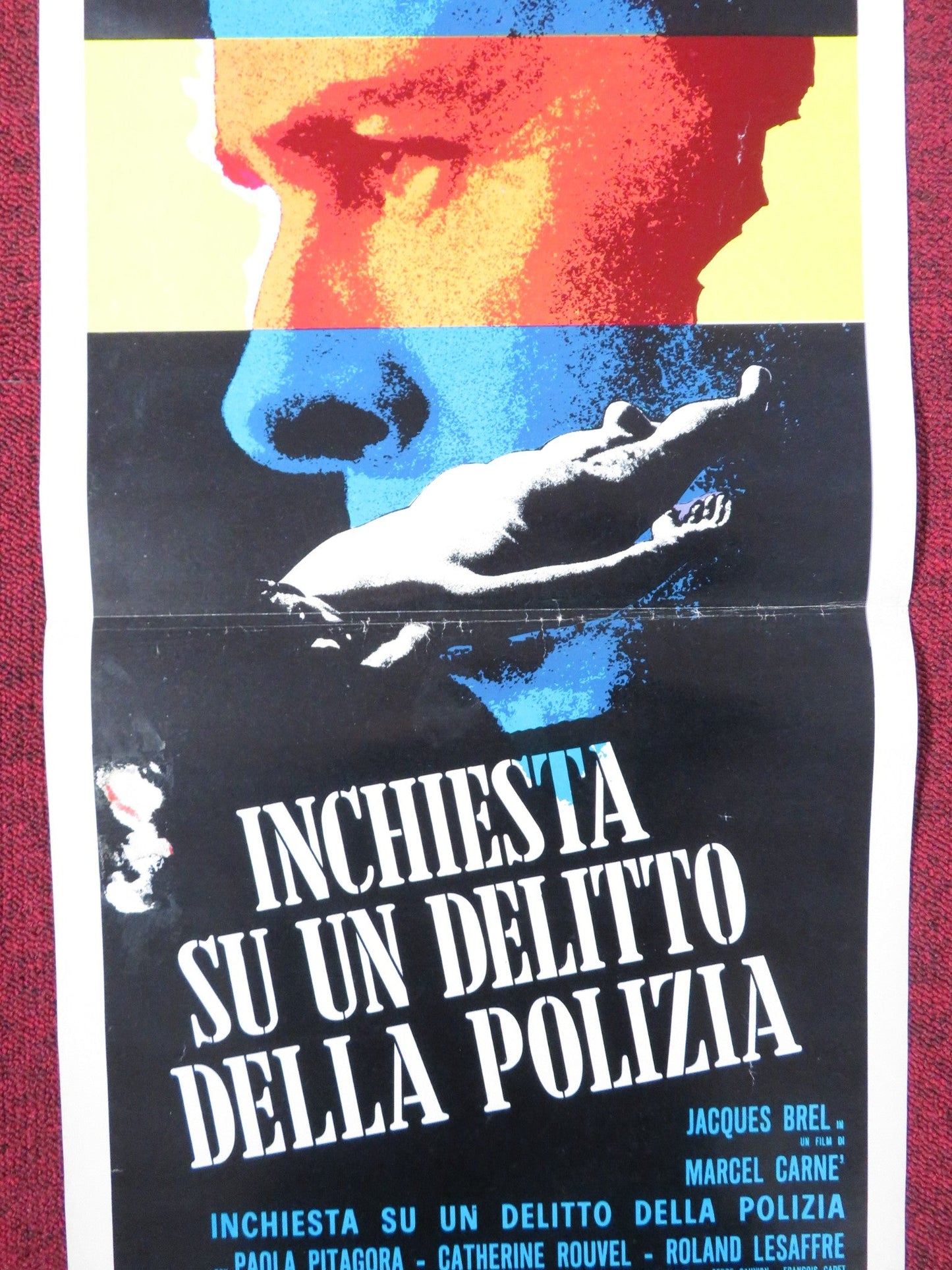 INCHIESTA SU UN DELITTO DELLA POLIZIA ITALIAN LOCANDINA POSTER JACQUES BREL 1971 Rendezvous Cinema Movie posters