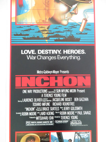 INCHON US INSERT POSTER LAURENCE OLIVIER JACQUELINE BISSET 1982 Movie posters