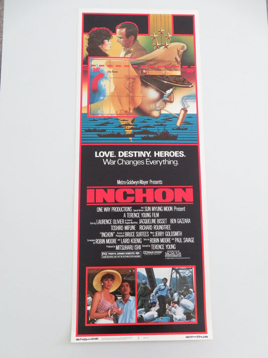 INCHON US INSERT POSTER LAURENCE OLIVIER JACQUELINE BISSET 1982 Movie posters