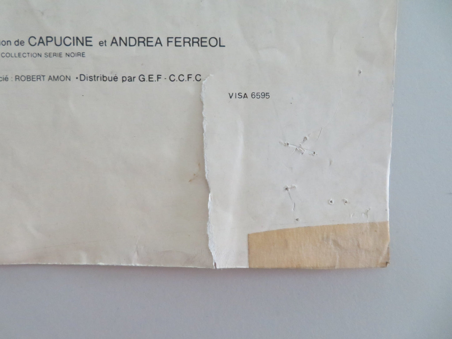 INCORRIGIBLE FRENCH ROLLED POSTER JEAN - PAUL BELMONDO GENEVIEVE BUJOLD 1975 Movie posters