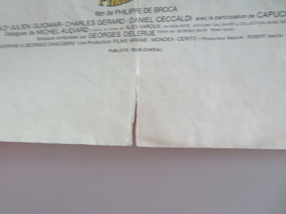 INCORRIGIBLE FRENCH ROLLED POSTER JEAN - PAUL BELMONDO GENEVIEVE BUJOLD 1975 Movie posters