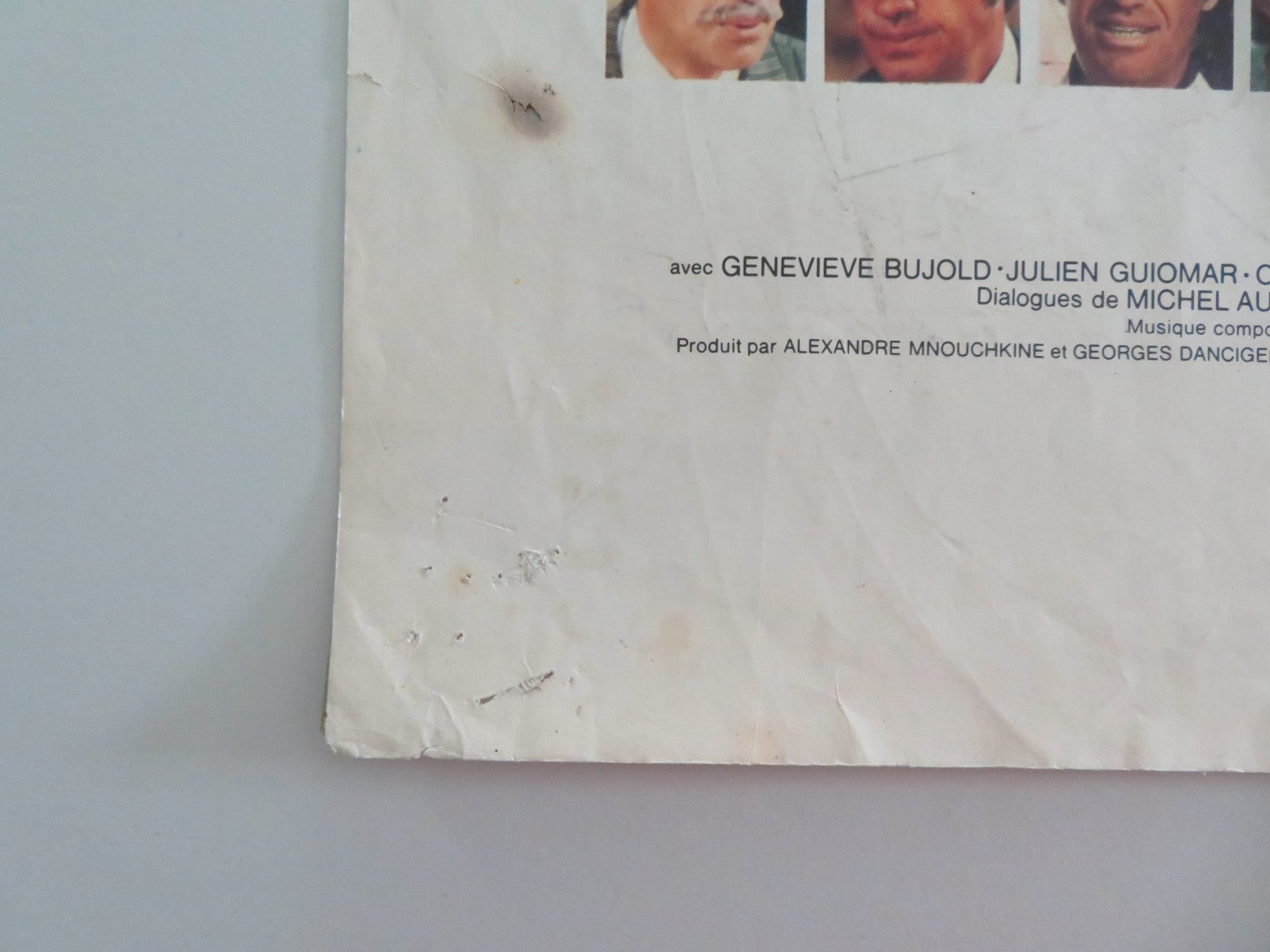 INCORRIGIBLE FRENCH ROLLED POSTER JEAN - PAUL BELMONDO GENEVIEVE BUJOLD 1975 Movie posters