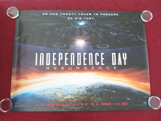 Independence Day: Resurgence UK Quad Rolled Poster Jeff Goldblum 2016 Movie posters