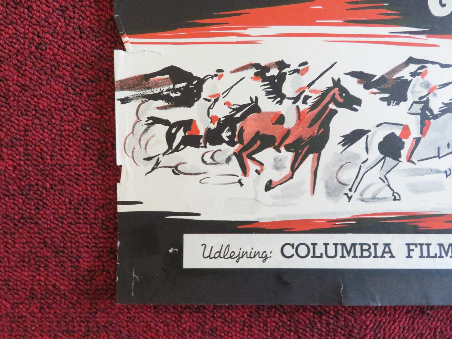 INDIAN TERRITORY DANISH POSTER ROLLED GENE AUTRY GAIL DAVIS 1952 Rendezvous Cinema Movie posters