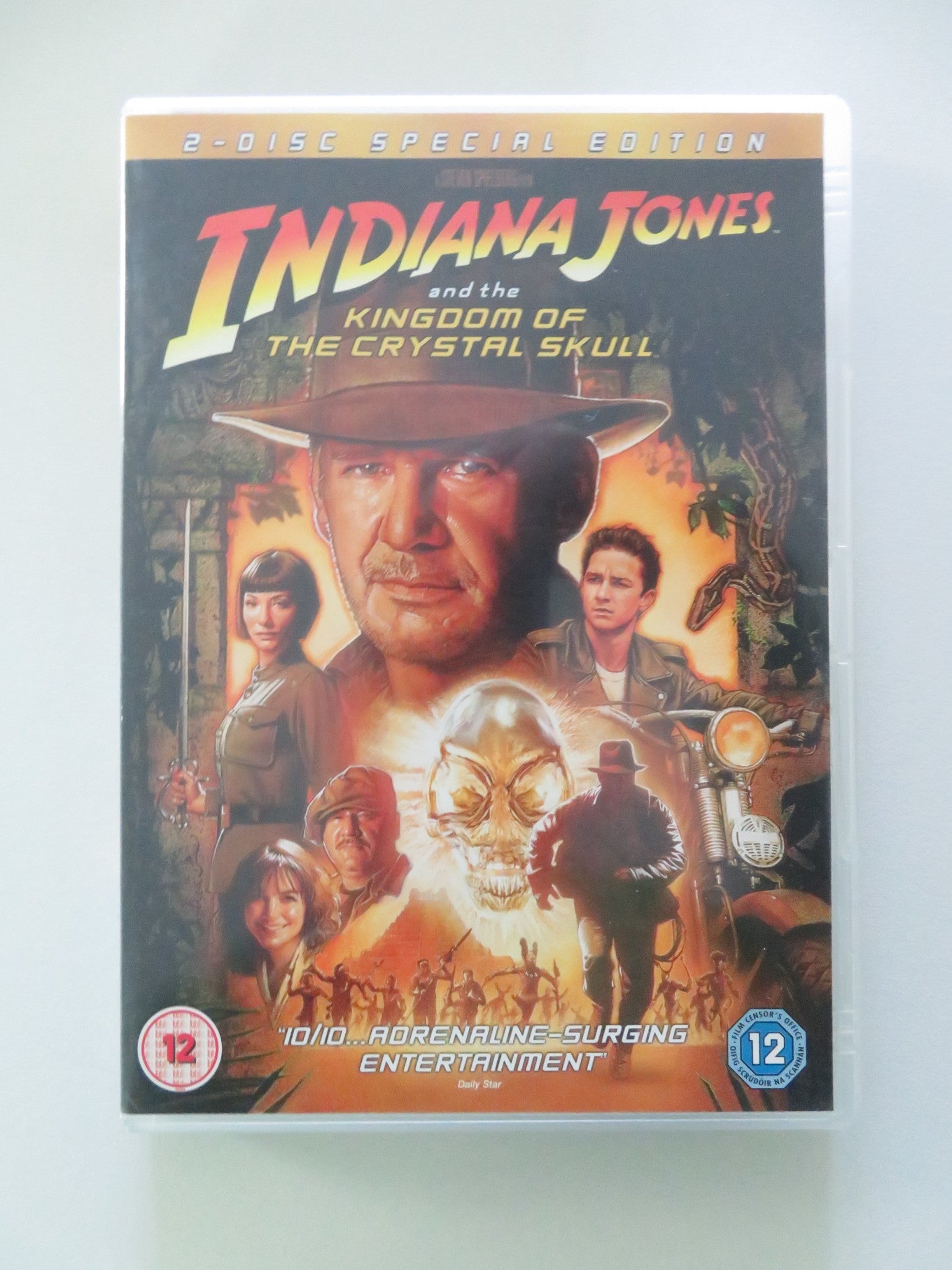 INDIANA JONES AND THE KINGDOM OF THE CRYSTAL SKILL - 2 DISC (DVD) 2008 REGION 2 Movie posters