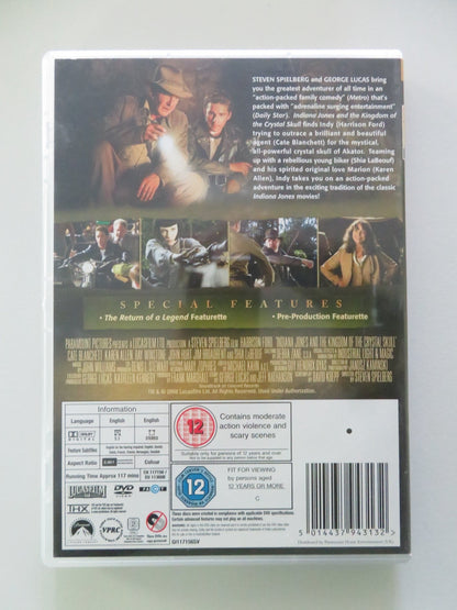 INDIANA JONES AND THE KINGDOM OF THE CRYSTAL SKILL - 2 DISC (DVD) 2008 REGION 2 Movie posters