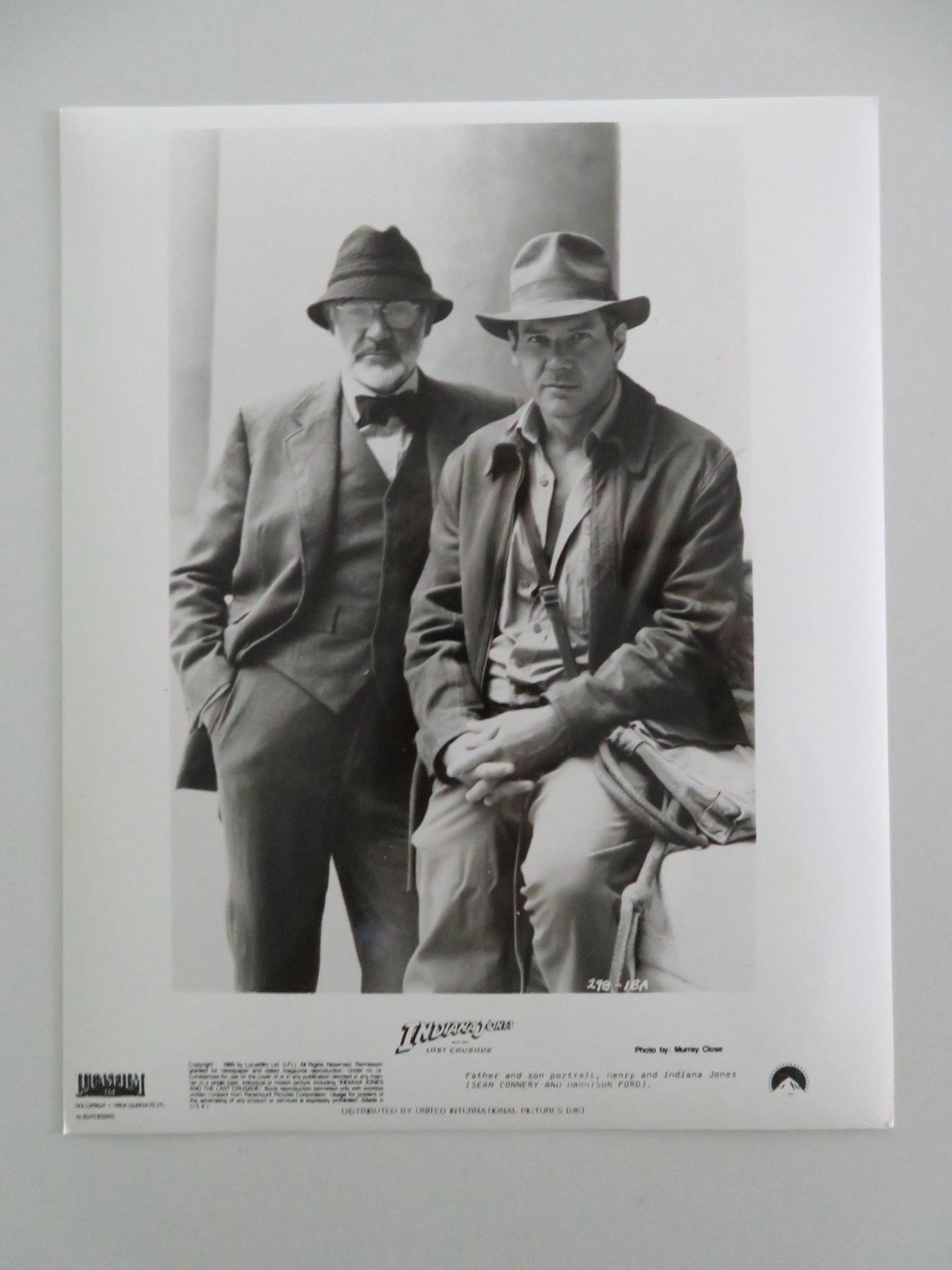 INDIANA JONES AND THE LAST CRUSADE MOVIE STILL PHOTO LOT OF 5 HARRISON FORD 1989 - Rendezvous Cinema
