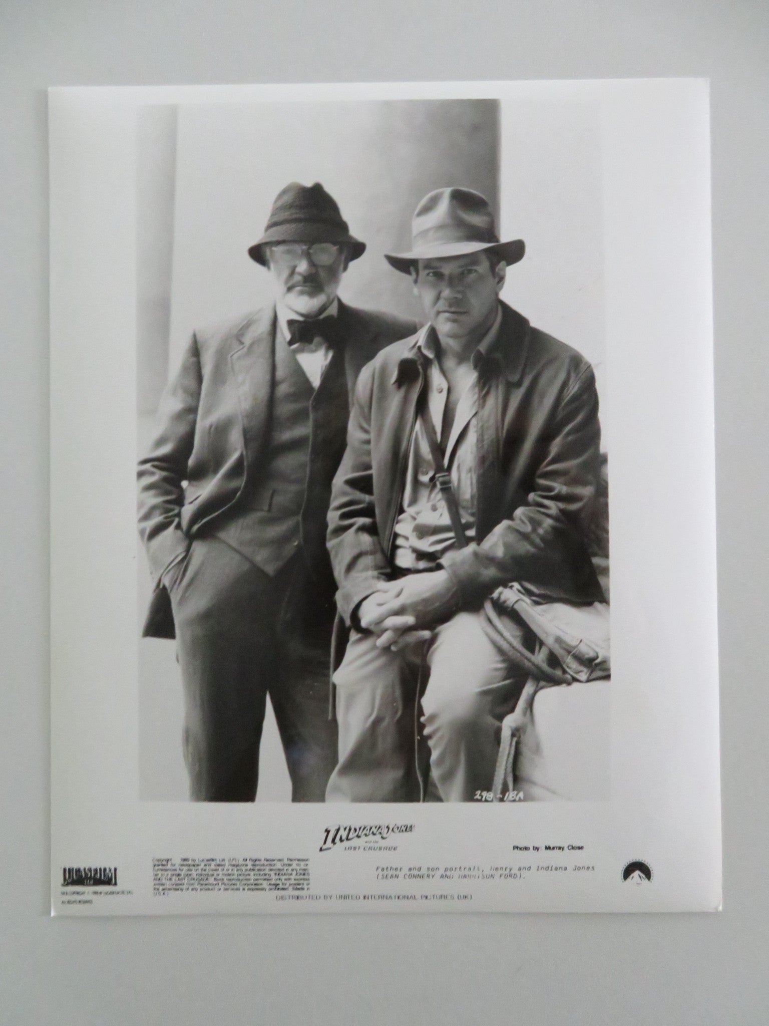 INDIANA JONES AND THE LAST CRUSADE MOVIE STILL PHOTO LOT OF 5 HARRISON FORD 1989 - Rendezvous Cinema