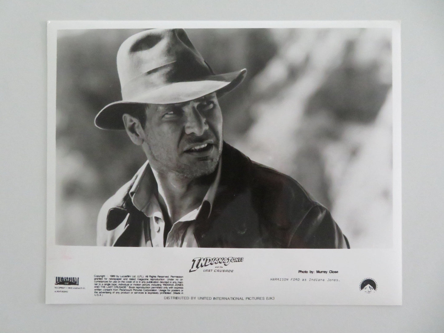 INDIANA JONES AND THE LAST CRUSADE MOVIE STILL PHOTO LOT OF 5 HARRISON FORD 1989 - Rendezvous Cinema