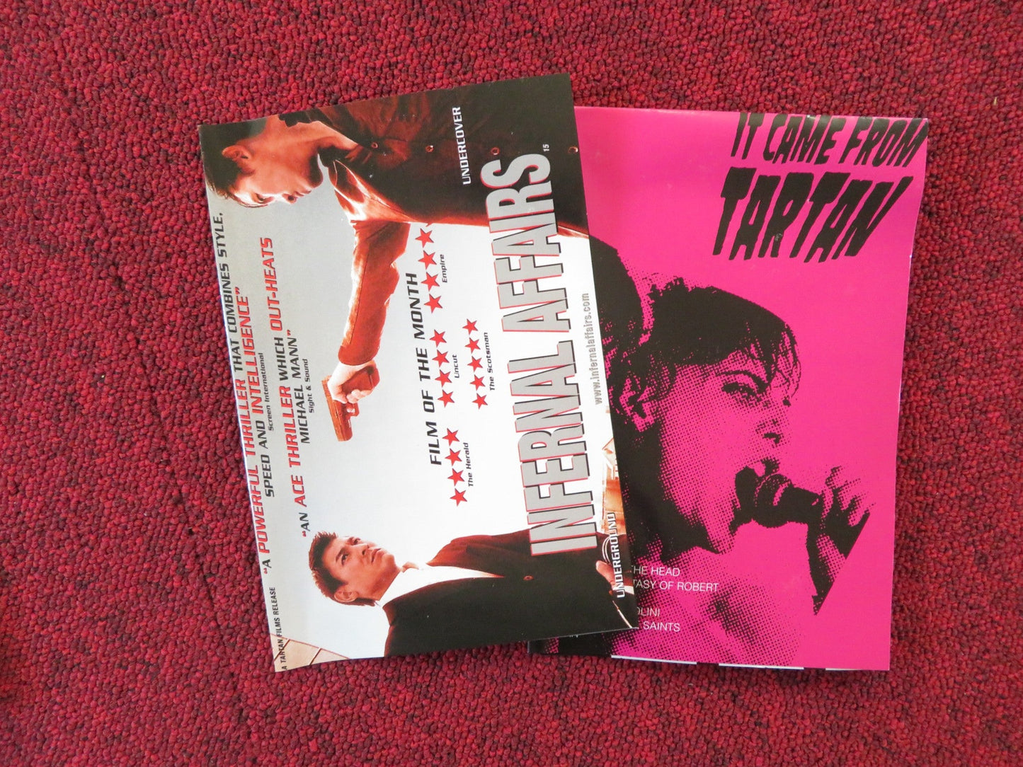 INFERNAL AFFAIRS (DVD) ANDY LAU TONY LEUNG 2002 REGION 2 Rendezvous Cinema Movie posters