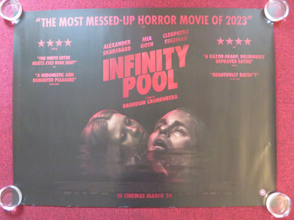 INFINITY POOL UK QUAD ROLLED POSTER MIA GOTH ALEXANDER SKARSGARD 2023 Rendezvous Cinema Movie posters