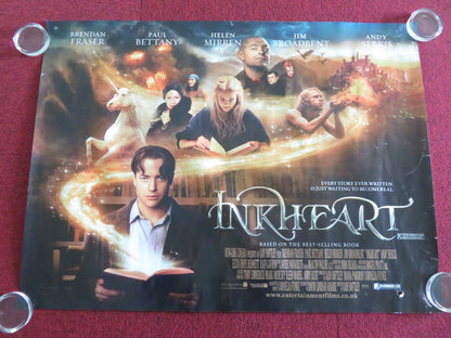 INKHEART UK QUAD ROLLED POSTER BRENDAN FRASER HELEN MIRREN 2008 Movie posters
