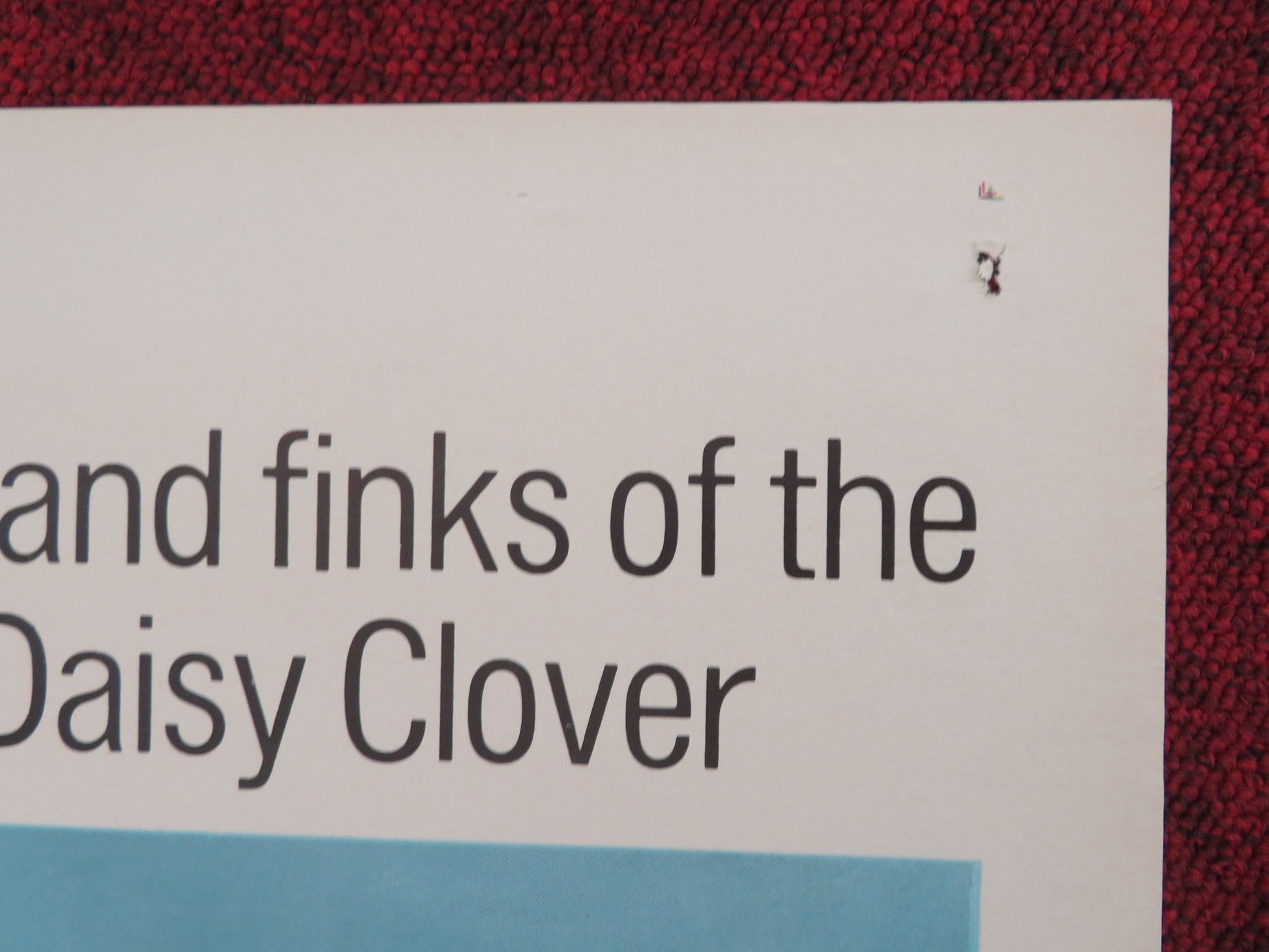 Inside Daisy Clover Folded US One Sheet Poster Natalie Wood C. Plummer 1966 Movie posters