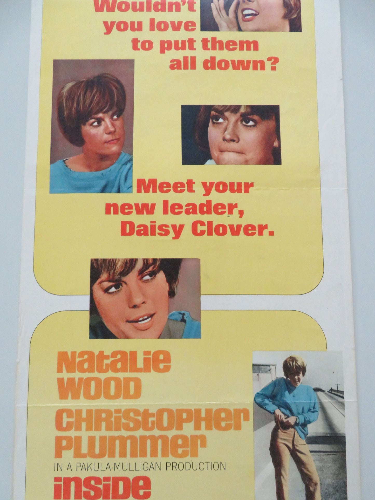 Inside Daisy Clover US Insert Poster Natalie Wood Christopher Plummer 1966 Movie posters