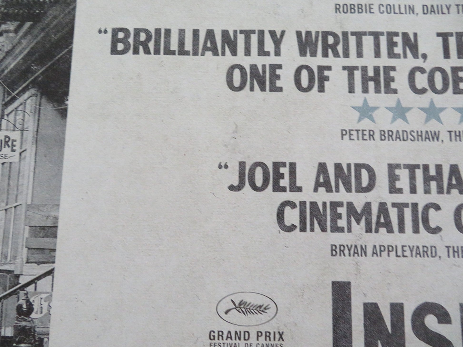 INSIDE LLEWYN DAVIS UK QUAD ROLLED POSTER OSCAR ISAAC CAREY MULLIGAN 2013 Movie posters