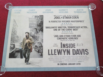 INSIDE LLEWYN DAVIS UK QUAD ROLLED POSTER OSCAR ISAAC CAREY MULLIGAN 2013 Movie posters