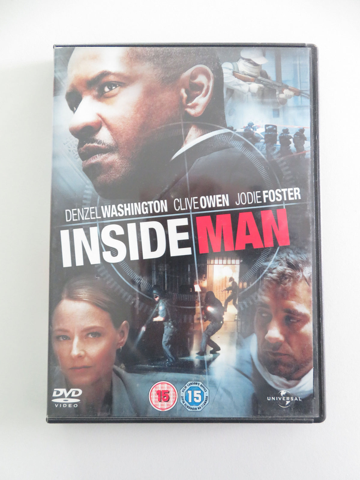 Inside Man (DVD) Denzel Washington Clive Owen Jodie Foster 2006 Region 2,4,5 Movie posters