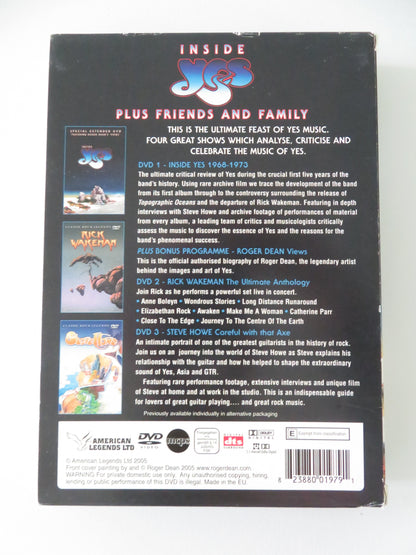 Inside Yes Plus Friends & Family (DVD BoxSet) Rick Wakeman 2005 Region 2 Movie posters