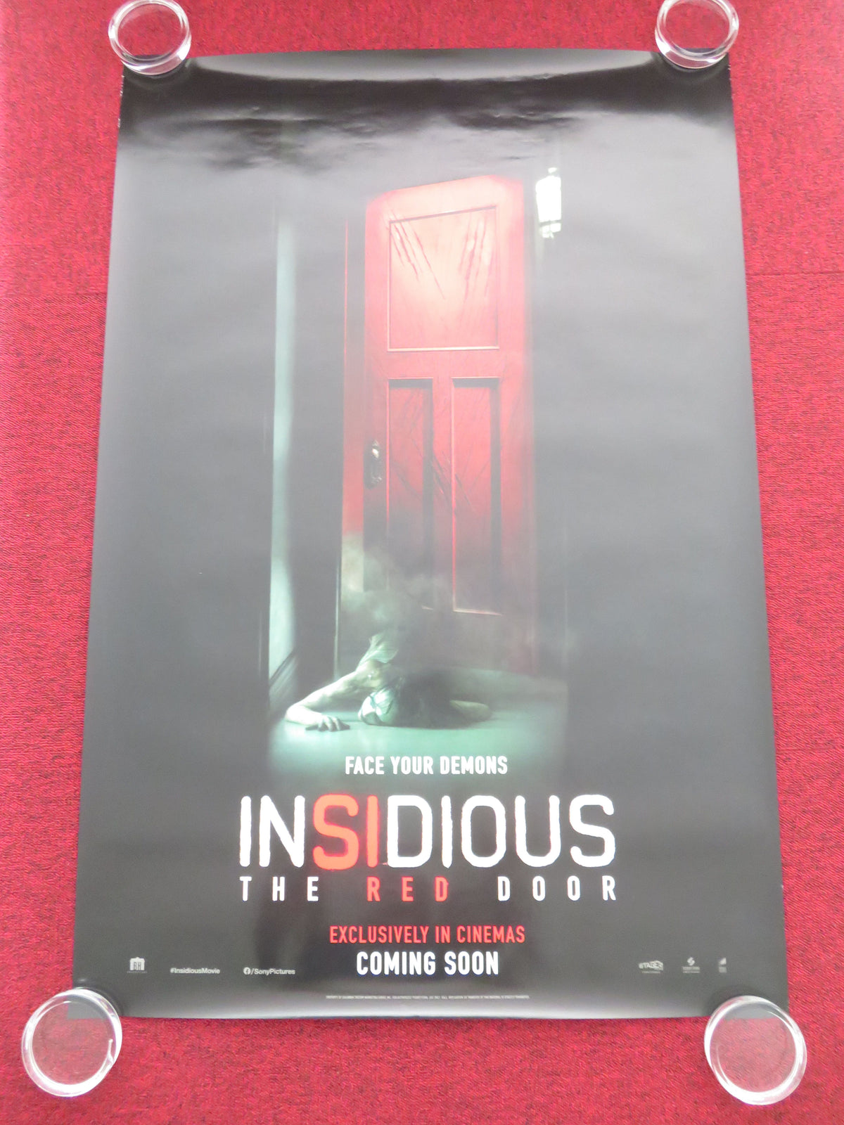 Insidious: The Red Door US One Sheet Rolled Poster Rose Byrne P. Wilson 2023 Movie posters
