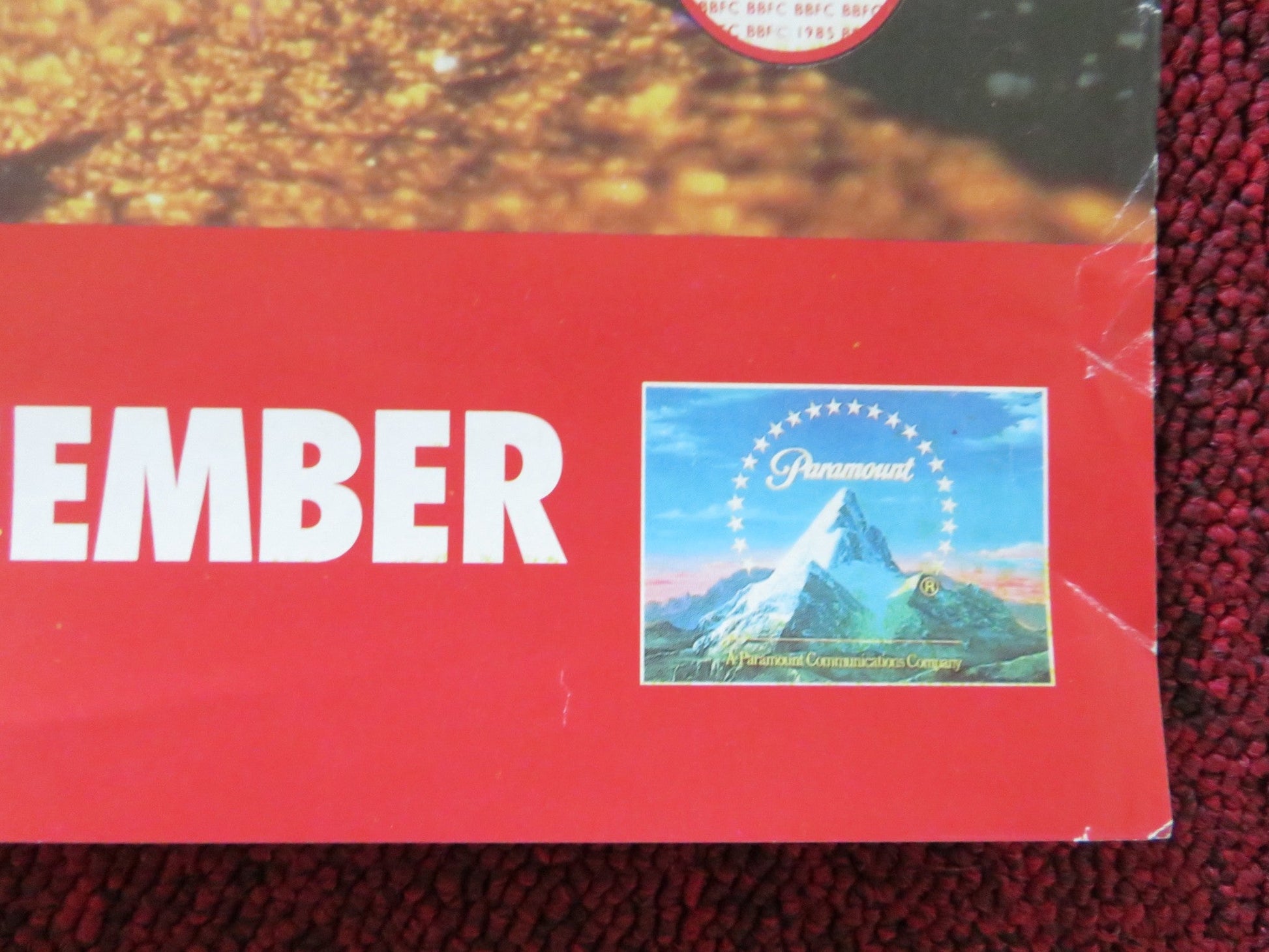 INTERSECTION VHS VIDEO POSTER SHARON STONE RICHARD GERE 1994 Rendezvous Cinema Movie posters