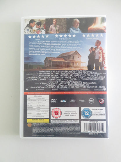 INTERSTELLAR (DVD) MATTHEW MCCONAUGHEY ANNE HATHAWAY 2014 REGION 2 Movie posters