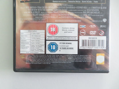 INTERVIEW WITH THE VAMPIRE - SPECIAL EDITION (DVD) TOM CRUISE 1994 REGION 2 Movie posters