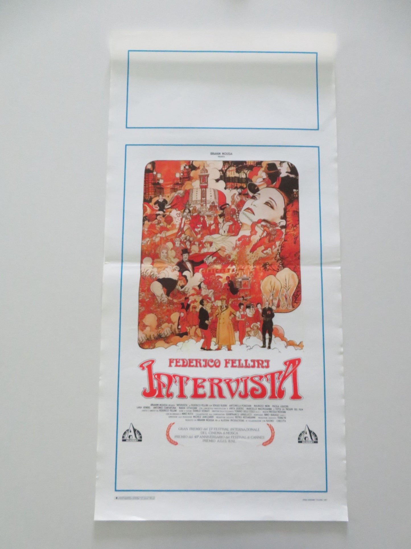 INTERVISTA ITALIAN LOCANDINA POSTER SERGIO RUBINI ANTONELLA PONZIANI 1987 Movie posters