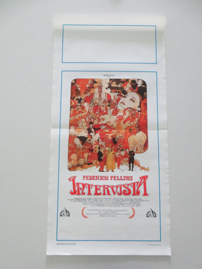 INTERVISTA ITALIAN LOCANDINA POSTER SERGIO RUBINI ANTONELLA PONZIANI 1987 Movie posters