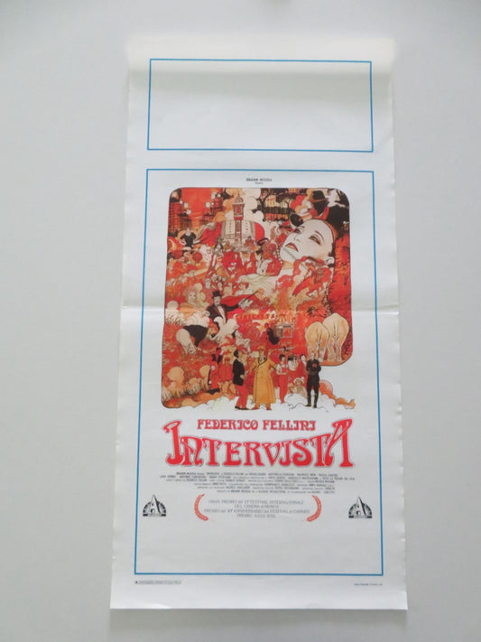 INTERVISTA ITALIAN LOCANDINA POSTER SERGIO RUBINI ANTONELLA PONZIANI 1987 Movie posters