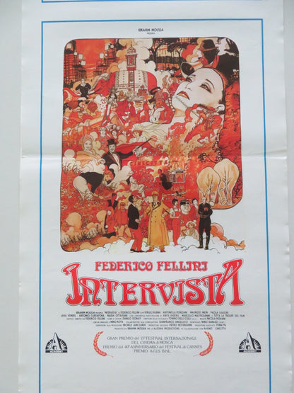 INTERVISTA ITALIAN LOCANDINA POSTER SERGIO RUBINI ANTONELLA PONZIANI 1987 Movie posters