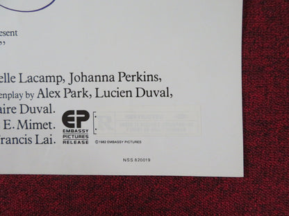 INTIMATE MOMENTS FOLDED US ONE SHEET POSTER ALEXANDRA STEWART D. ALTEVOGT 1982 Rendezvous Cinema Movie posters