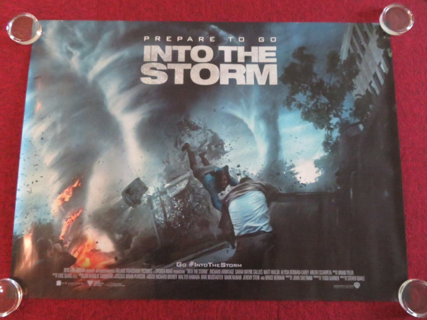 INTO THE STORM UK QUAD ROLLED POSTER RICHARD ARMITAGE SARAH WAYNES CALLIES 2014 Movie posters