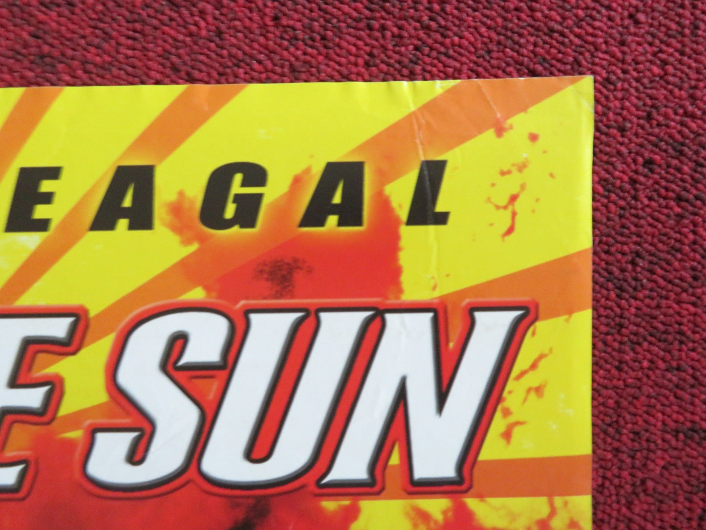 INTO THE SUN VHS VIDEO POSTER STEVEN SEAGAL MATTHEW DAVIS 2004 Rendezvous Cinema Movie posters
