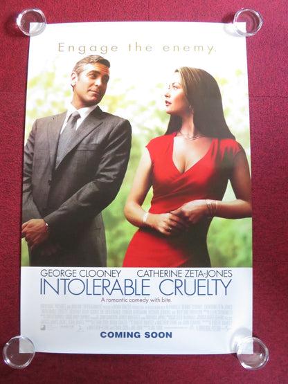 INTOLERABLE CRUELTY - B US ONE SHEET ROLLED POSTER CLOONEY ZETA - JONES 2003 Rendezvous Cinema Movie posters