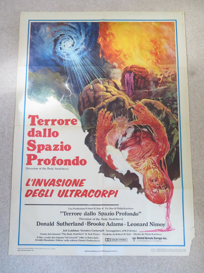 INVASION OF THE BODY SNATCHERS ITALIAN 2 FOGLIO POSTER SUTHERLAND GOLDBLUM 1978 Rendezvous Cinema Movie posters