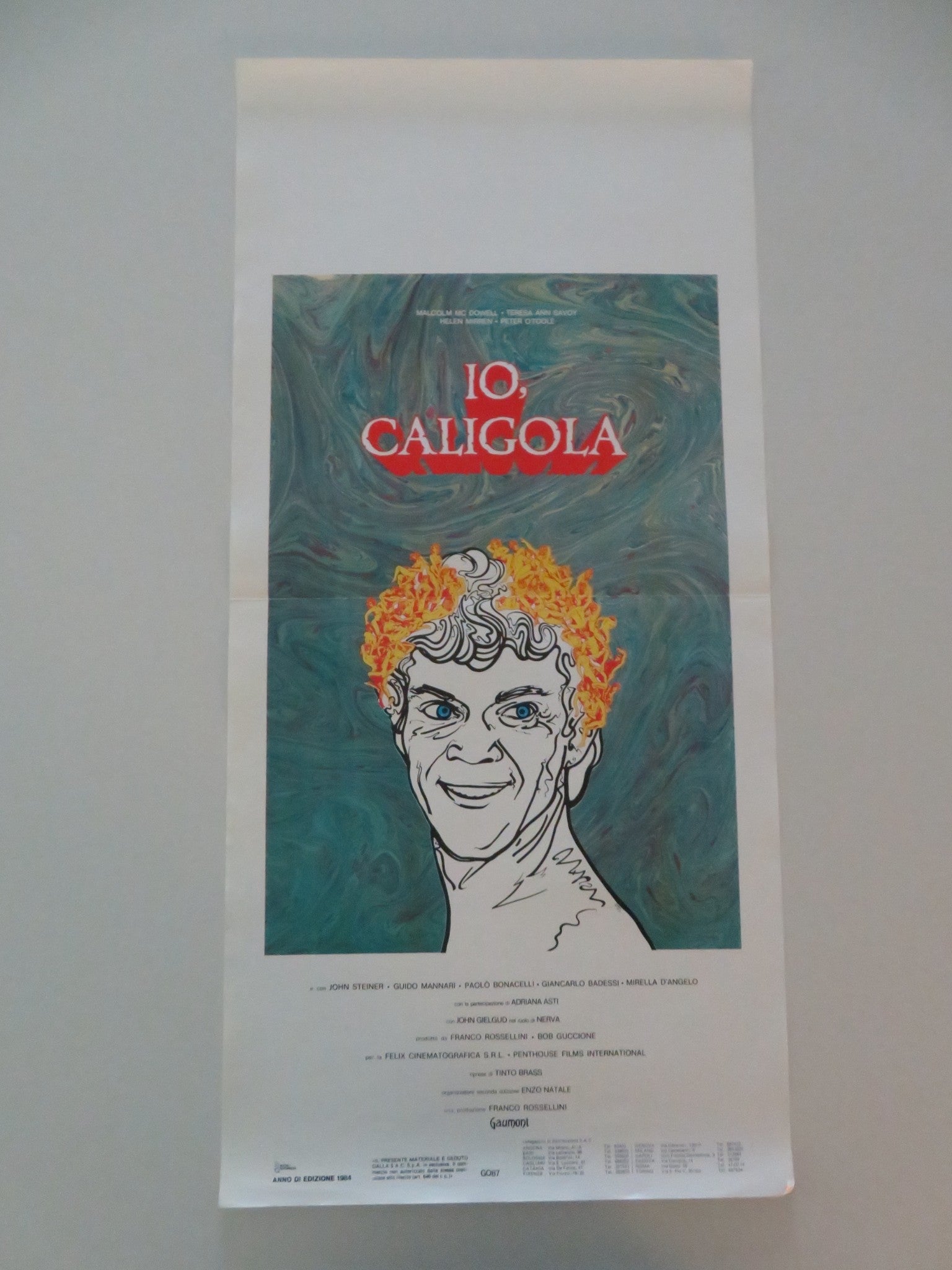 IO, CALIGOLA / CALIGULA ITALIAN LOCANDINA POSTER MALCOLM MCDOWELL GIELGUD 1984 Movie posters