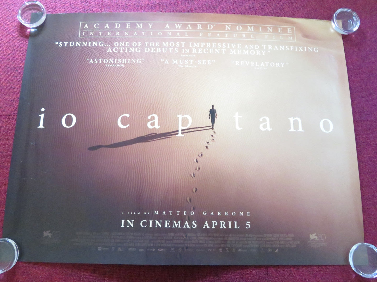 IO CAPITANO UK QUAD ROLLED POSTER SEYDOU SARR MOUSTAPHA FALL 2023 Rendezvous Cinema Movie posters