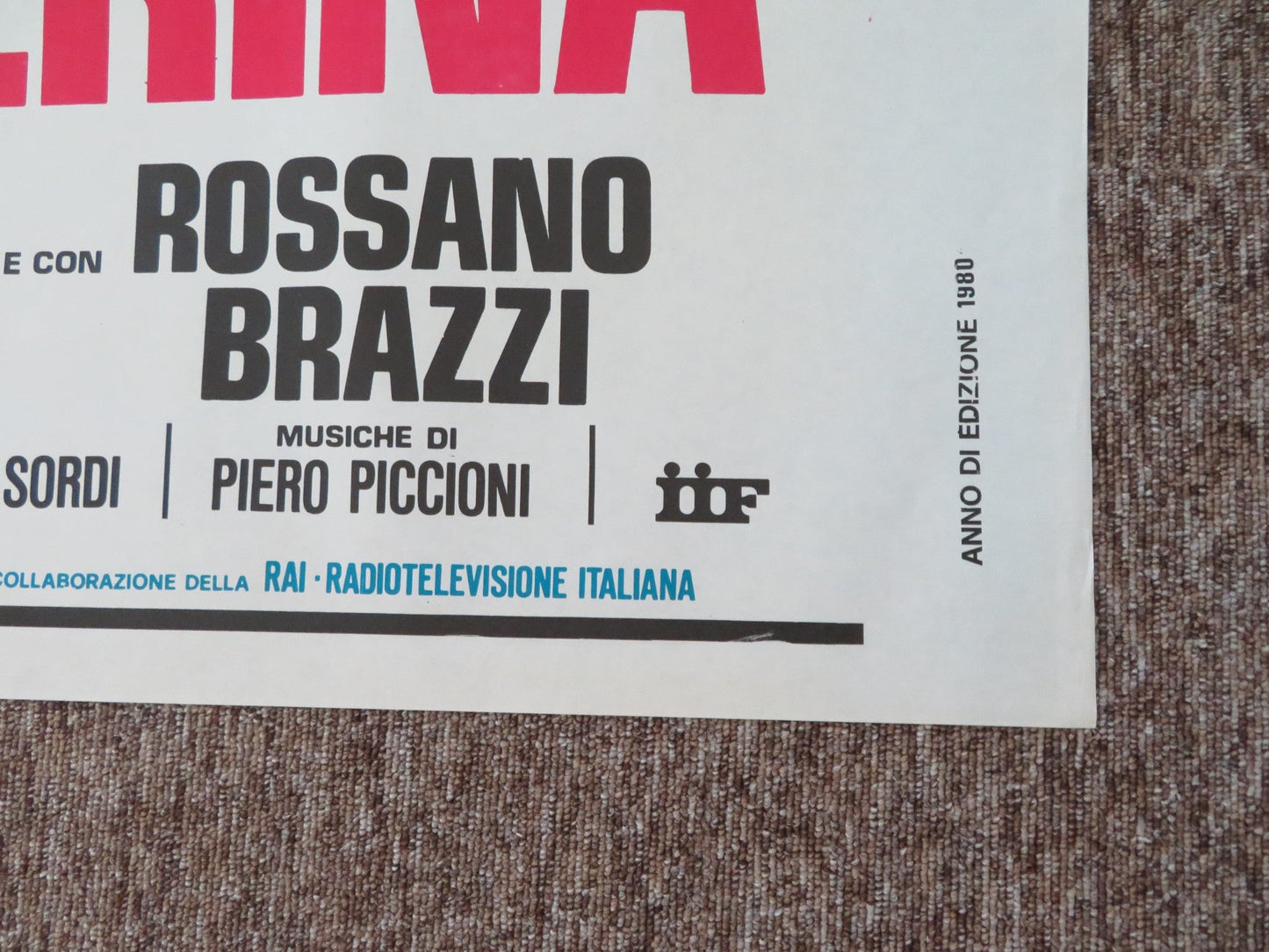 IO E CATERINA ITALIAN 2 FOGLIO POSTER ALBERTO SORDI EDWIGE FENECH 1980 Rendezvous Cinema Movie posters