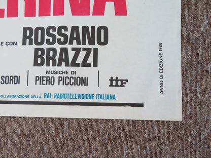 IO E CATERINA ITALIAN 2 FOGLIO POSTER ALBERTO SORDI EDWIGE FENECH 1980 Rendezvous Cinema Movie posters