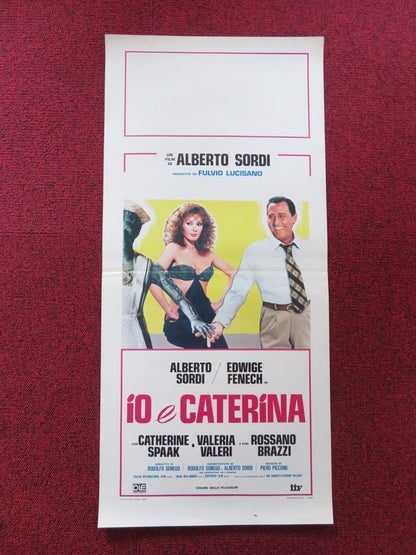 IO E CATERINA ITALIAN LOCANDINA POSTER ALBERTO SORDI EDWIGE FENECH 1980 Rendezvous Cinema Movie posters