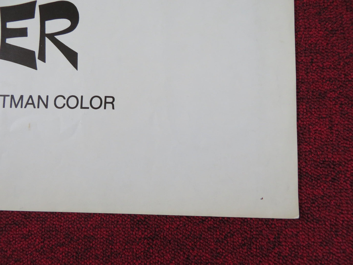 IRON FINGER FOLDED US ONE SHEET POSTER BRUCE LI FENG KU 1979 Rendezvous Cinema Movie posters