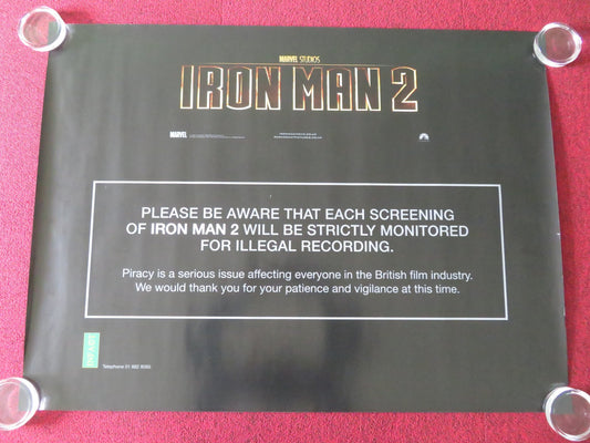 Iron Man 2 - B UK Quad Rolled Poster Marvel Robert Downey Jr. Paltrow 2010 Movie posters